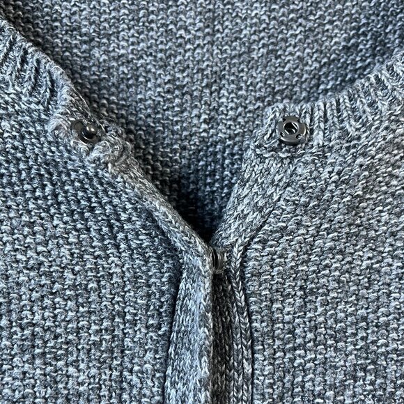 Camaieu vintage Cardigan Gray Blue size Medium - Picture 3 of 6